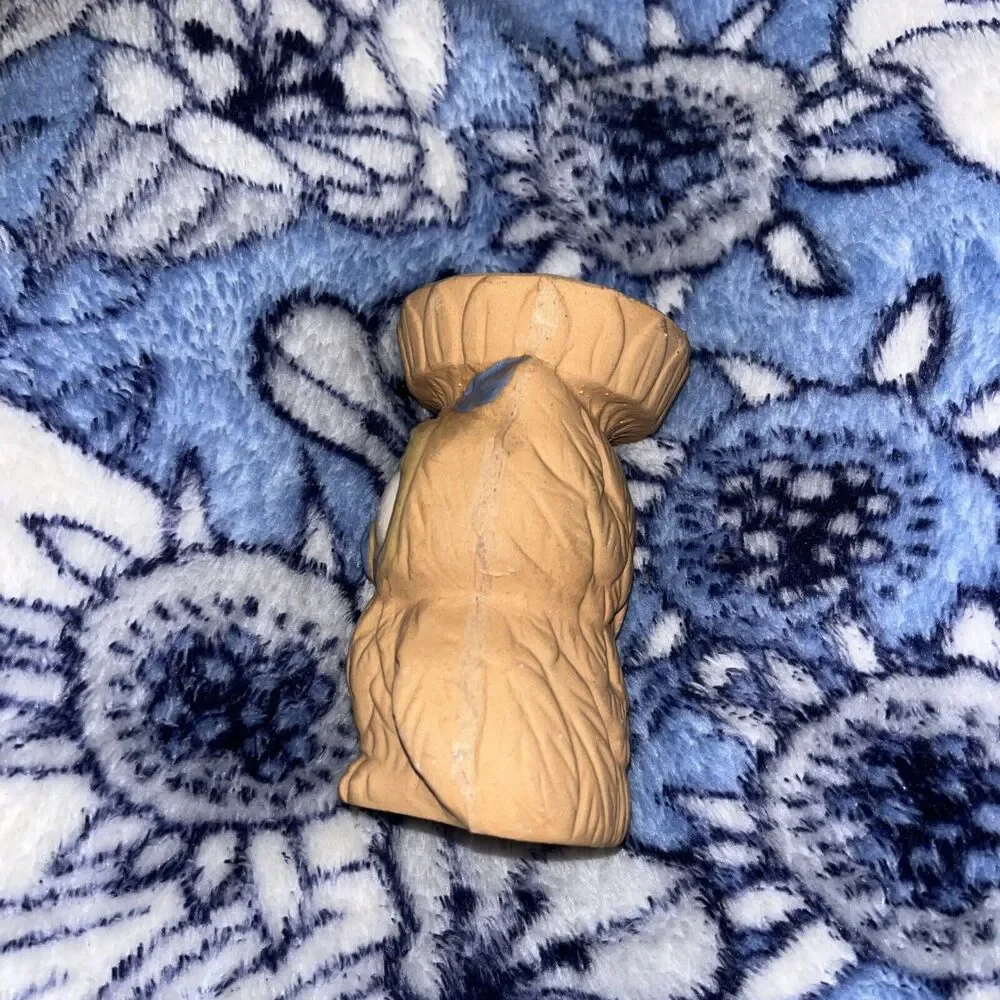 Terra Cotta Owl Candle Holder, Vintage, 1960’s
